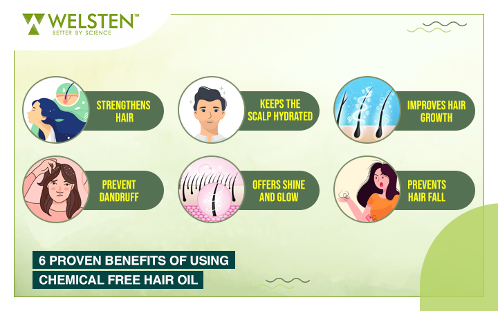 6 Proven Benefits of Using Chemical Free Hair Oil